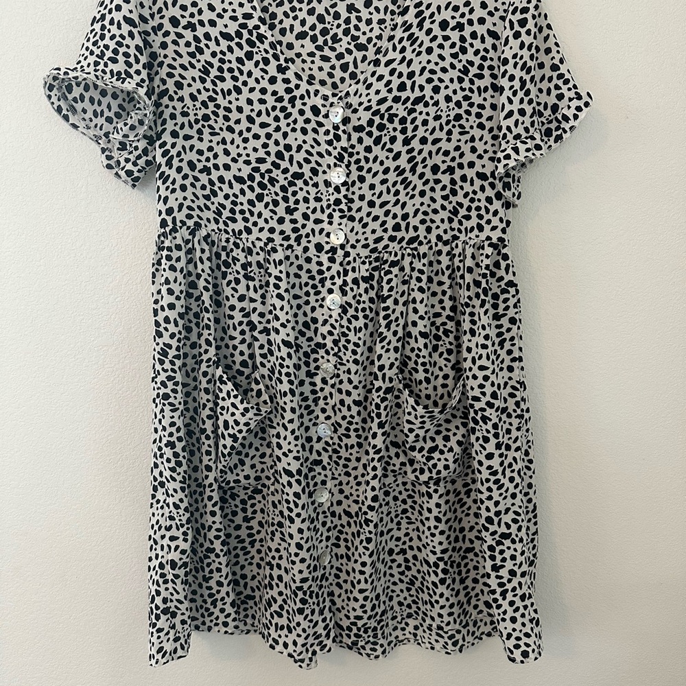Stylish Black and White Kids Dress